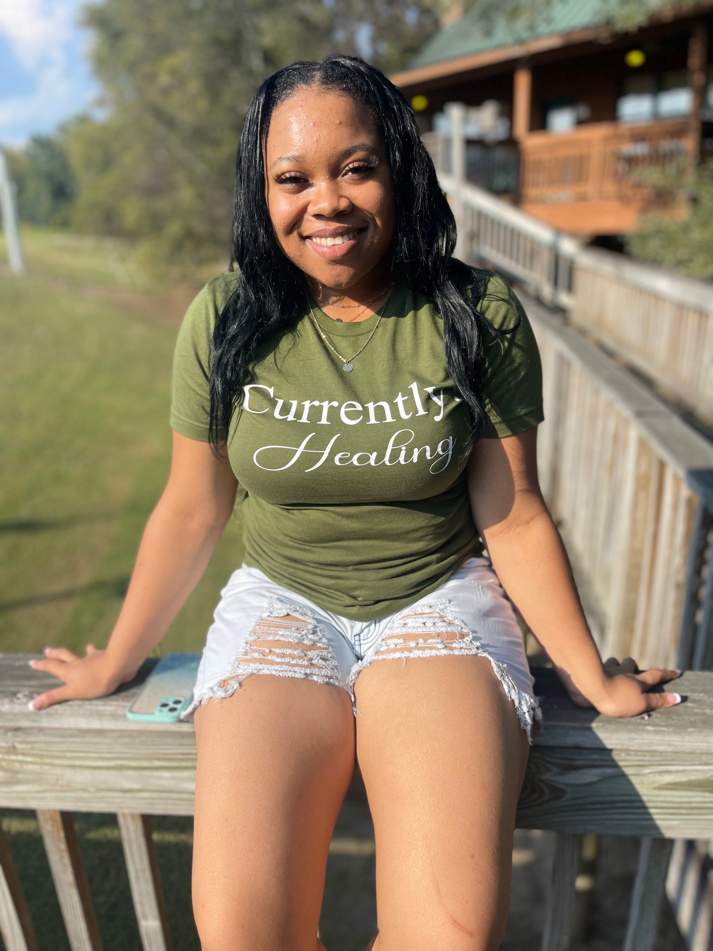 Currently Healing Tee (Olive)